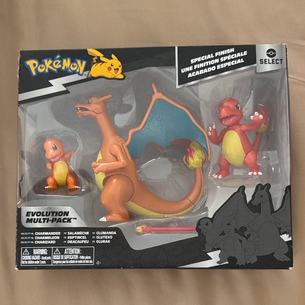 Pokemon Charizard Evolution Pack - Orange and Blue
